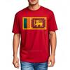 Top Tees Black Basic T Shirt Sri Lanka Flag On Black Daily Wear Mens Tshirt Hiphop Summer Tshirt Streetwear
