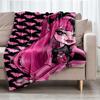 Monster High Theme Printed Blanket - Perfect for Couch, Bed, Travel & Outdoor Use | Machine Washable, Cozy & Durable.