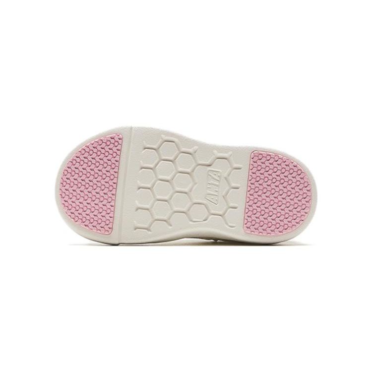 Anta Antiskid Shock Absorbing Breathable Low Top Shoes Baby Shoes White Pink A322330033-1