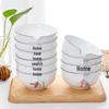 European Style 10-Piece Heat-Insulating Ceramic Dining Bowl Set - Micro-safe 5-Inch Rice Bowls
