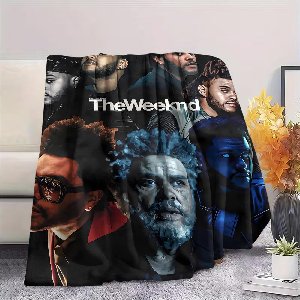 1 Pezzo Coperta in Flanella con Stampa The Weeknd, Alta Qualità Confortevole per Tutte le Stagioni, Arredamento per la Casa, Calore e Comfort, Perfetta per Regali di Natale