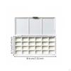 Empty Watercolor Palette Multiple Grid Options Artist's Travel Kit Compact Size Paint Pan