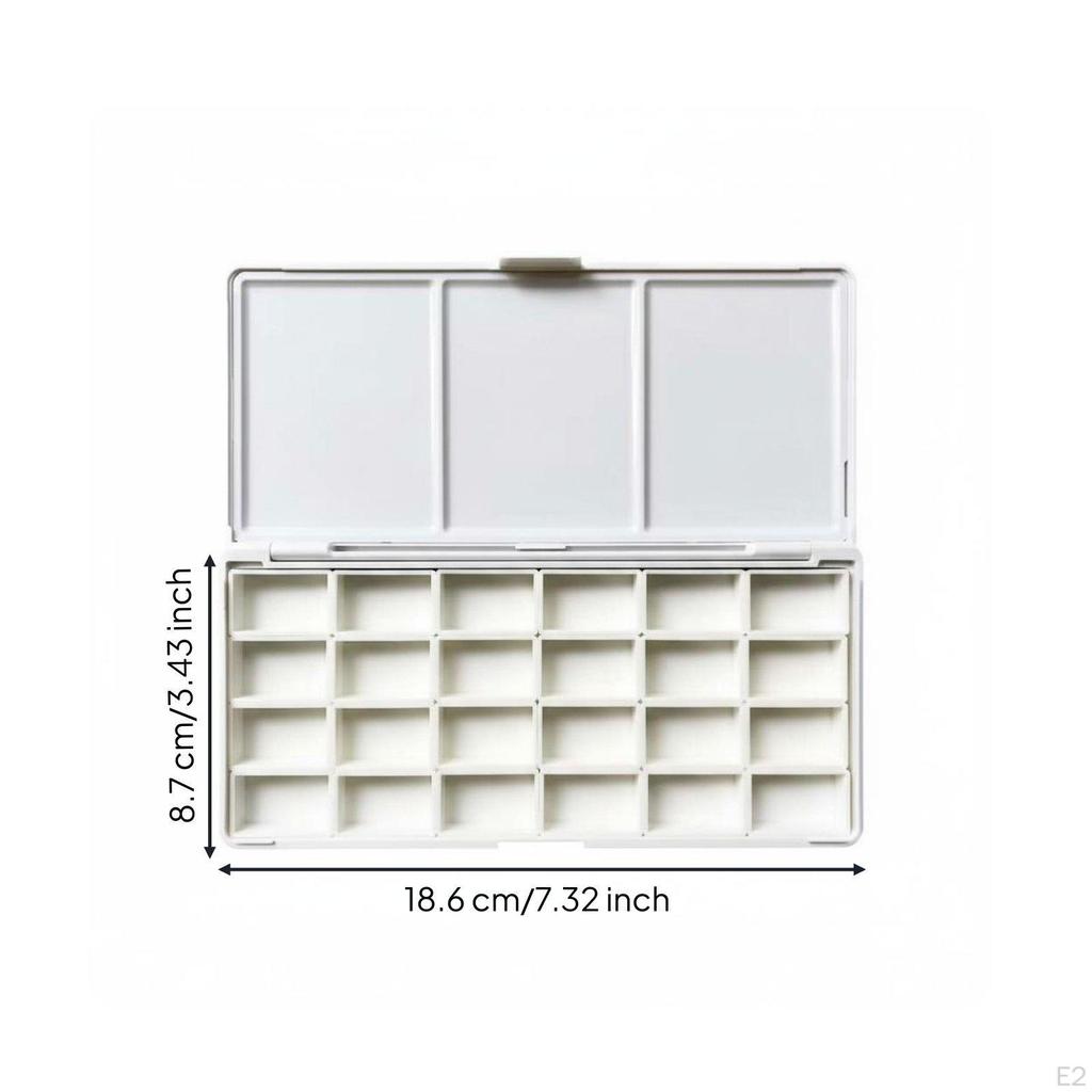 Empty Watercolor Palette Multiple Grid Options Artist's Travel Kit Compact Size Paint Pan