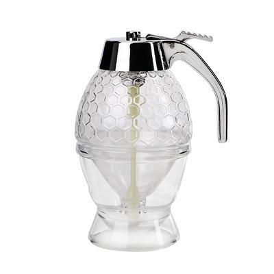 Honey Jar Container Squeeze Bottle Bee Drip Dispenser Kettle Acrylic Juice Syrup Cup