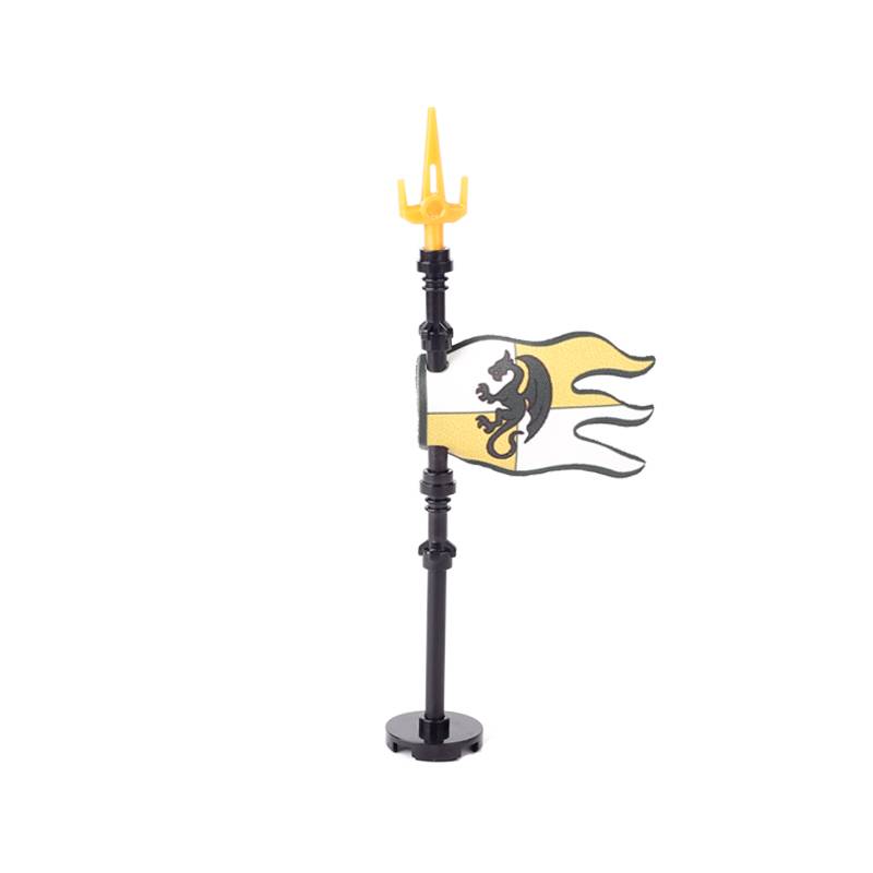 Средневековый военный замок, рыцарь, солдат, щиты, флаги, фигурки из фильмов, аксессуары, миниатюрные игрушки-кирпичи, подарки.