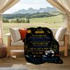 Believe In Yourself Aim High Customizable Outdoor Blanket Personalized Name Durable Comfort Throw For Picnics Outdoor Travel And Camping Sofa Office