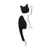 Fridge Sticker with Hook High Toughness 3D Realistic Cartoon Cat Design Refrigerator Sticker Decorative Fridge Accessory