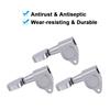 3L3R Guitar Tuning Pegs Locking Tuners Zinc Alloy Machine Heads Silver