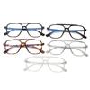 Tr90 Transparent Retro Double Beam Glasses Frame Men'S Big Frame Big Face Flat Mirror Women'S Tide Literary And Artistic With Myopia