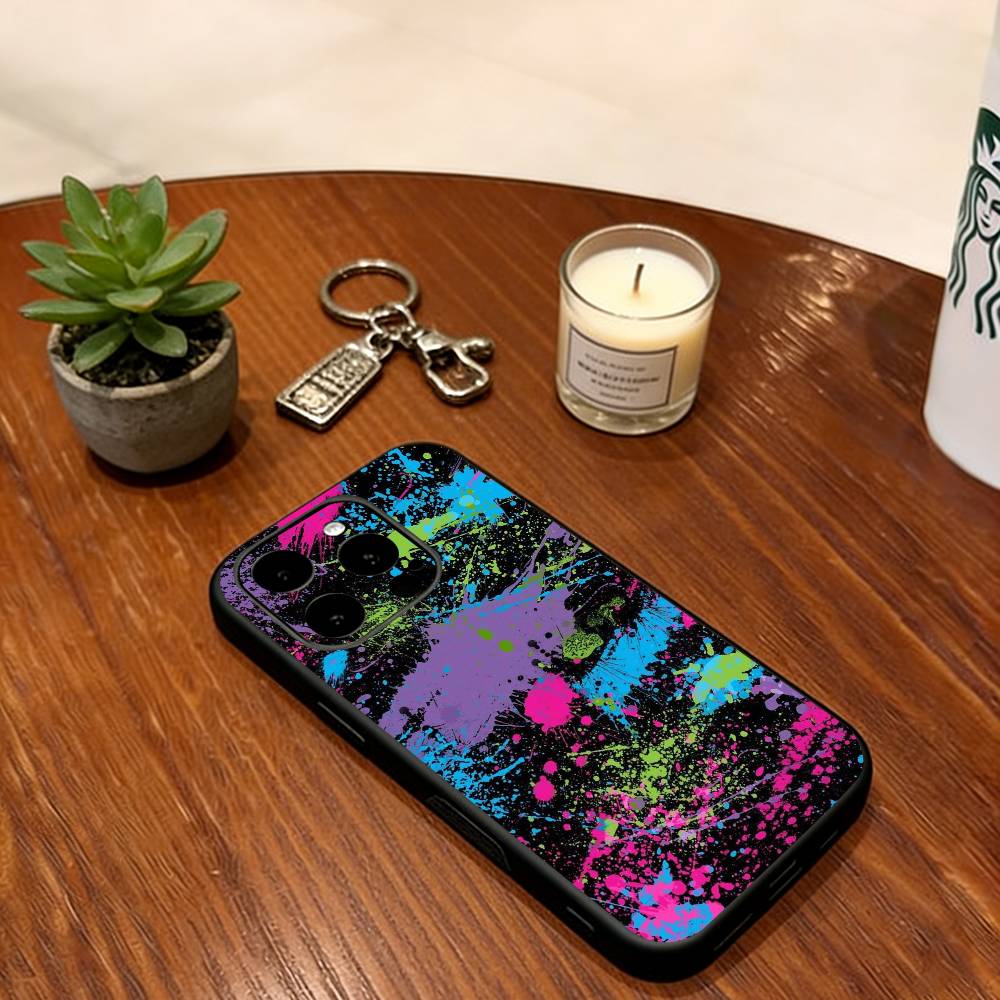 

Graffiti Art Phone Case For iPhone 17, 16,15,14,13,12,11 Plus,Pro Max, Others Soft Black Cover iPhone14Pro