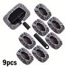 Fiber Plastic Car Glass Scraper Compact Design Easy Storage Space Saving Nonslip Handle For Taxi Drivers And Long Trip