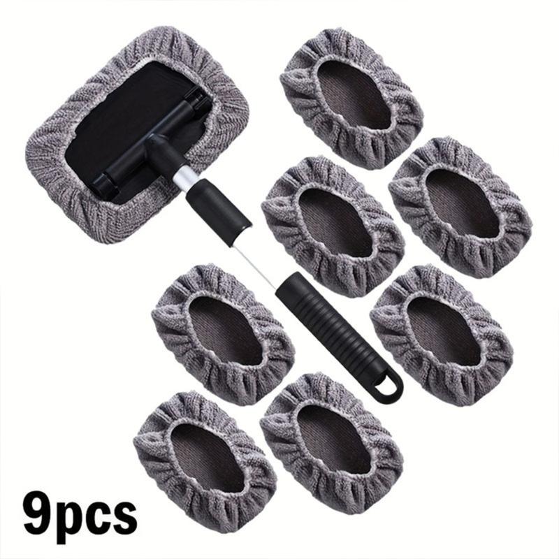 Fiber Plastic Car Glass Scraper Compact Design Easy Storage Space Saving Nonslip Handle For Taxi Drivers And Long Trip