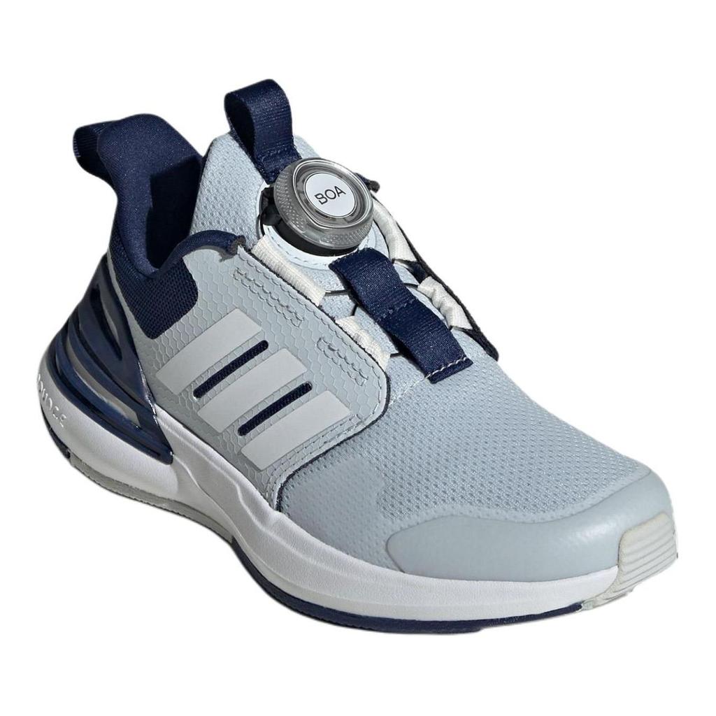 adidas Rapidasport Boa Cushioning Durable Low-Top Casual Shoes Kids Casual Shoes White Blue ID3389