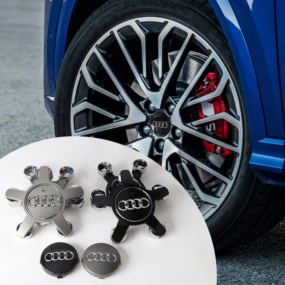 4 szt. Do Audi Sline A3 A4 B5 B6 A3 8P 8V 8L A5 A6 C6 C5 S3 S4 S Koła Samochodowe Dekielki Piasty Pokrywy Emblemat Dekielki Piasty Akcesoria Samochodowe