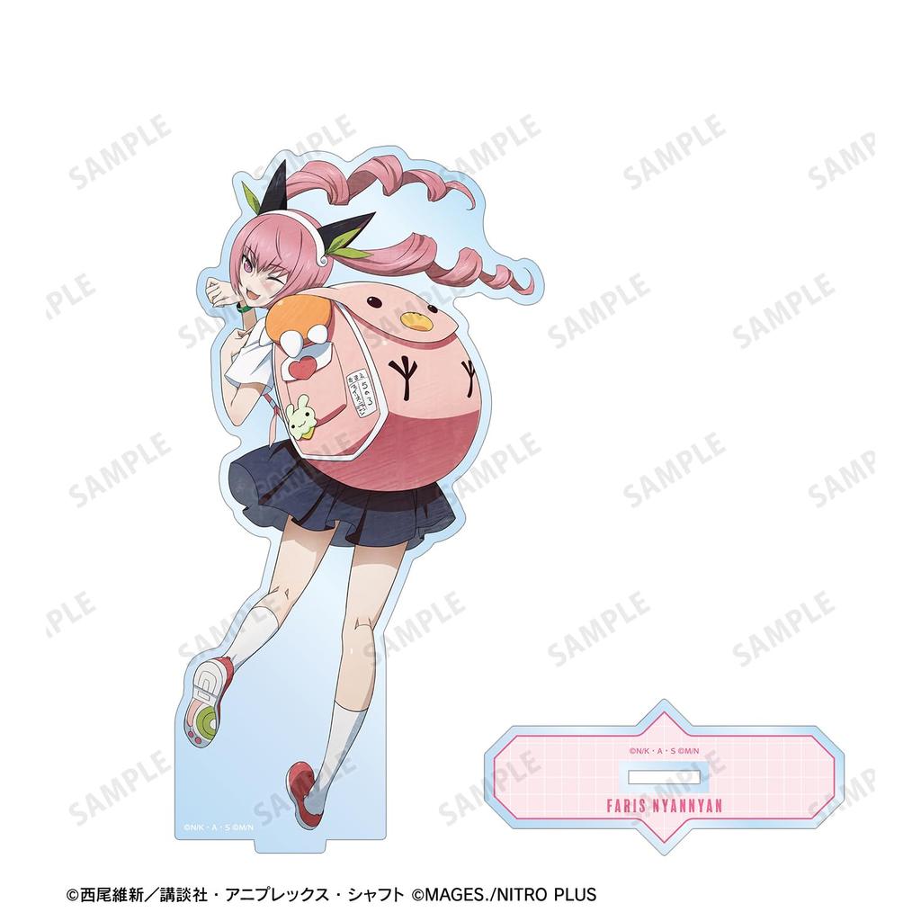 Monogatari Series x STEINS GATE Original Illustration of Faris Nyannyan Collaboration Big Acrylic Stand Ver.