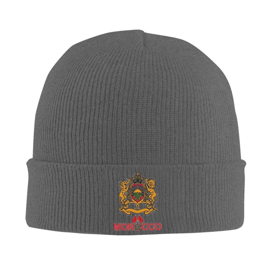 Marokko Flagge Warme Strickmütze Hip Hop Beanie Hut Herbst Winter Outdoor Mützen Hüte für Männer Frauen Erwachsene
