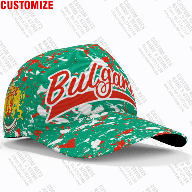 Bulgaria Baseball Cap Free 3D Custom Made Name Number Team Logo Bg Hat Fishing Bgr Country Travel Bulgarian Nation Flag Headgear Adjustable