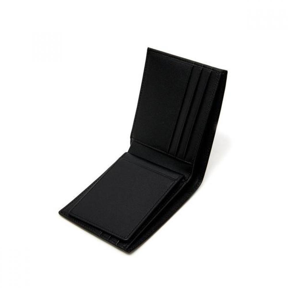 Daks Black Leather Dd Logo Modern Classic Wallet Dbwa0e833