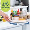 360 ° Rotating Storage Tray, Kitchen Multifunctional Seasoning Rack, Anti Slip Base To Prevent Stability, Double-layer Design