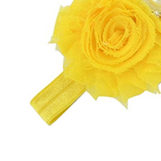 Baby Kleinkind Mädchen Strass Faux Perle Blume Stirnband Haarband Kopfschmuck für den täglichen Gebrauch