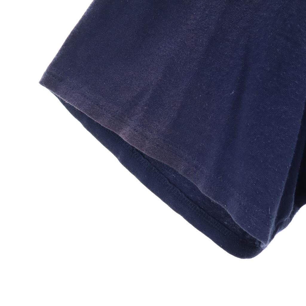 Harley Davidson Back Print BOURBON STREET Short Sleeve T-shirt XL Navy Men's Used