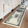 100 Dollar Bill Runner Rug Modern Creative Home Decor Hallway Carpet Soft Non-slip Floor Mat for Corridor Living Room Bedroom