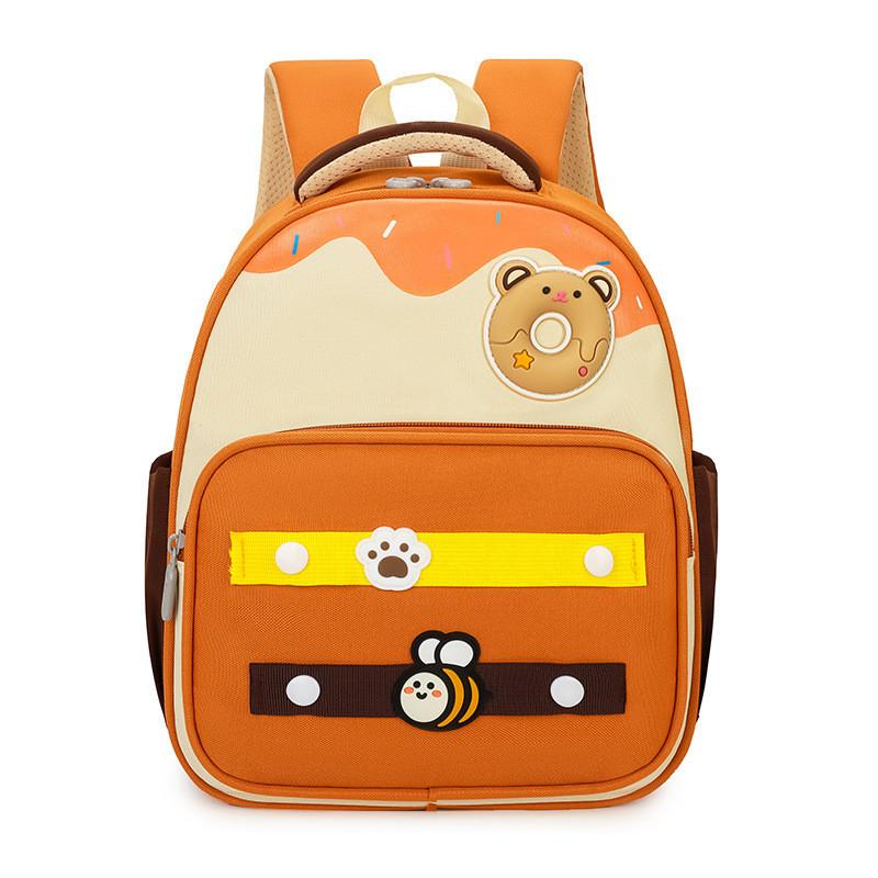Trendy Lightweight Nylon Backpack For Kids Featuring Adorable Cartoon Design