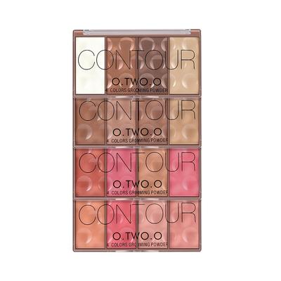Contour Palette Face Shading Grooming Powder Makeup 4 Colors Long-Lasting