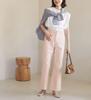 ROPE PICNIC Waist Revolution Denim Waist Shape Flare Denim Color Added Pink 40 Pants/New (63)