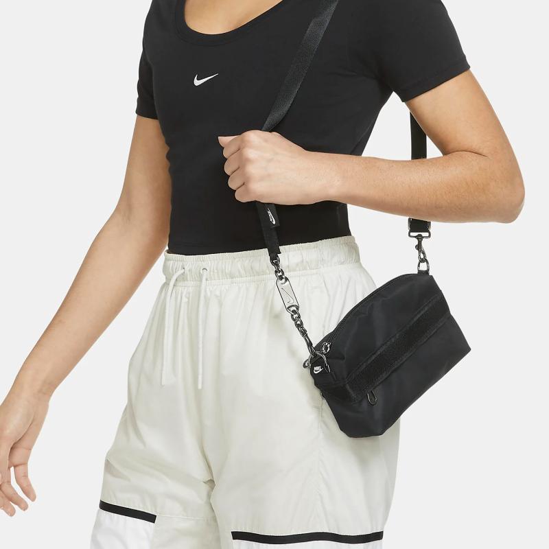 Nike Fabric Small Square Camera Bag Shoulder Bag Crossbody Bag Regular Women's Black Casual CW9304-010