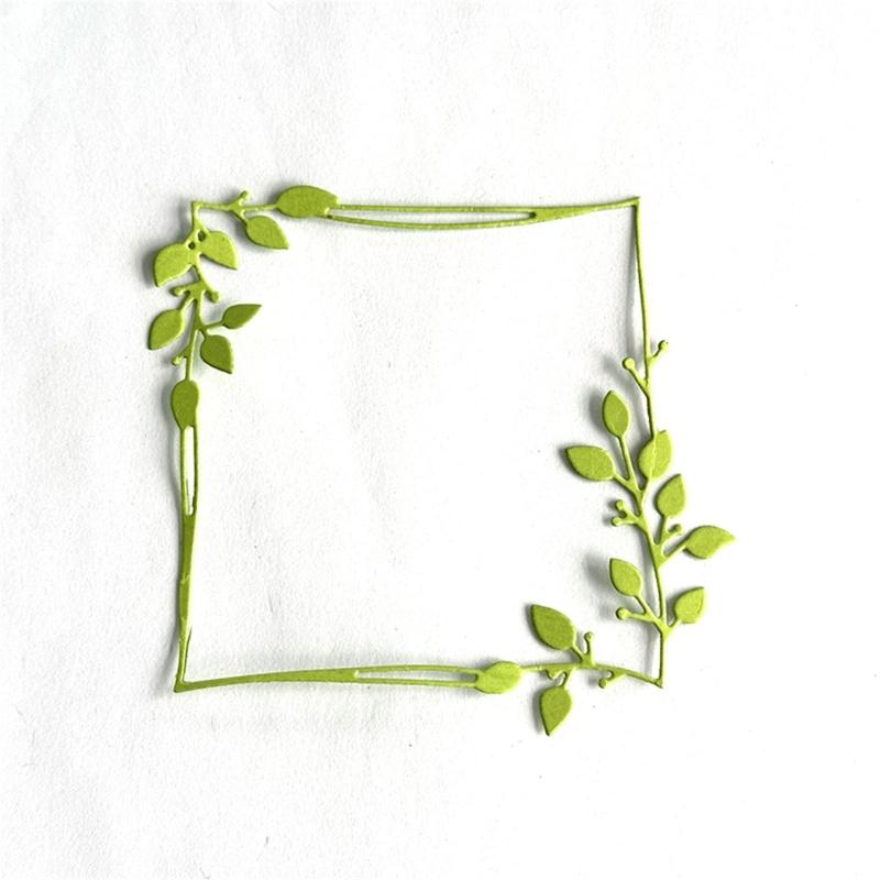 Metal Die Cuts Embossing Stencils Leaves Frame Cutting Dies Stencils for Scrapbooking Album Cards Photo Decorations