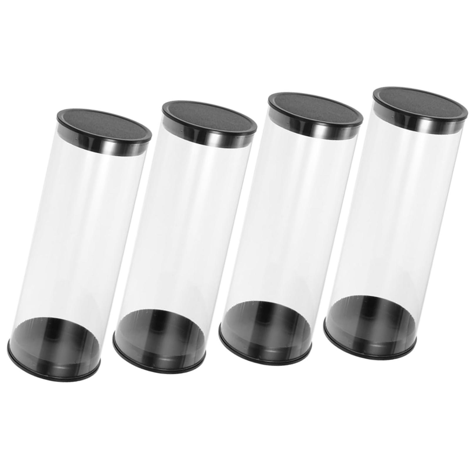 

4Pcs Golf Barrel Clear Tube Carrying Case Golfs Ball Containers Display Holder Portable Ball Case Plastic Tubes