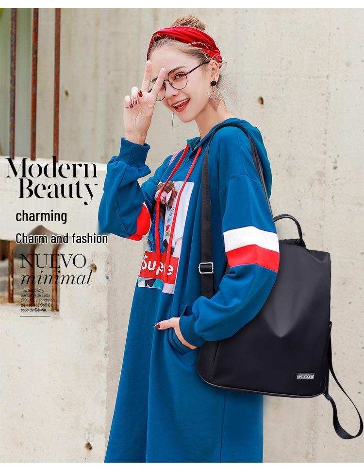 2024 Trendy Korean-Style Versatile Women's Soft Leather Backpack