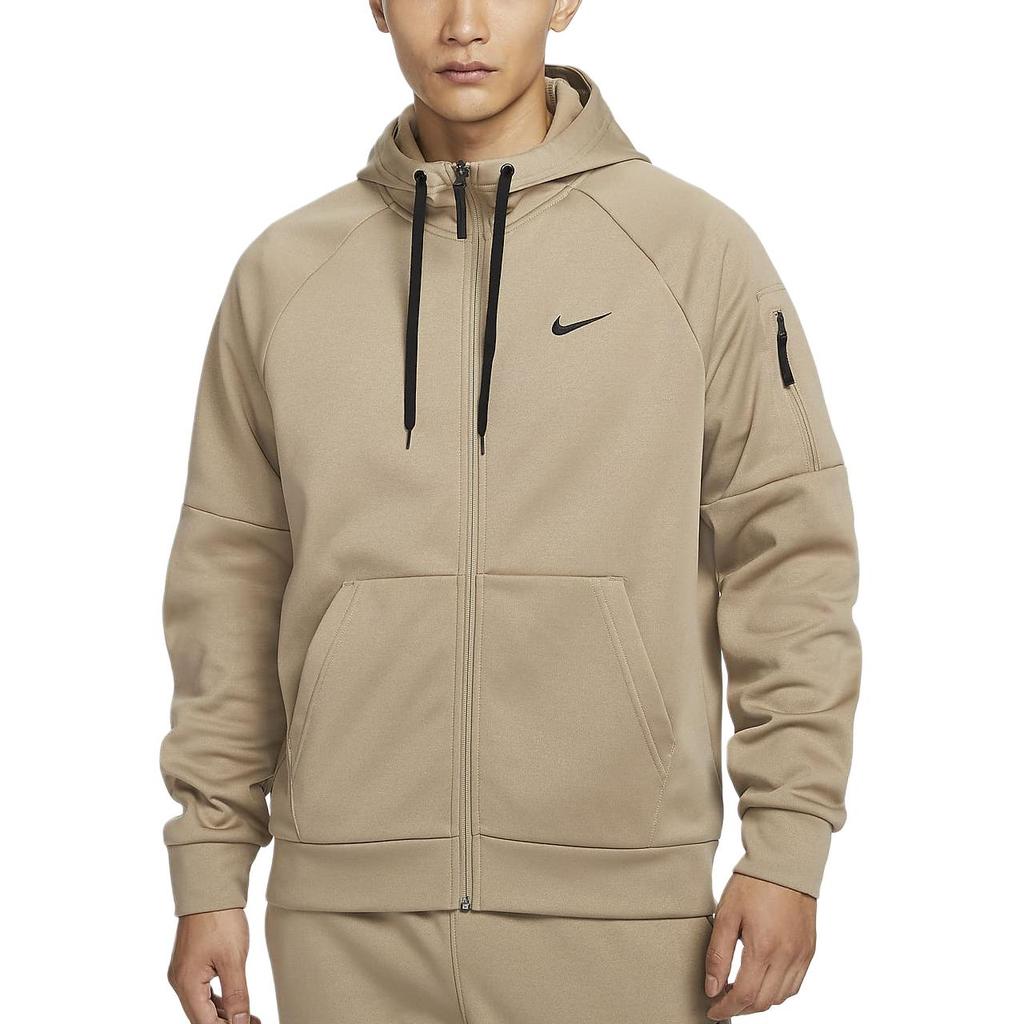 New Nike Therma-FIT Sweatshirt Men's Khaki DQ4831-247