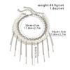 Double Layer Collar Necklace Elegant Imitation Pearls Choker Vintage Tassels Necklace Clavicle Chain Fashion Jewelry