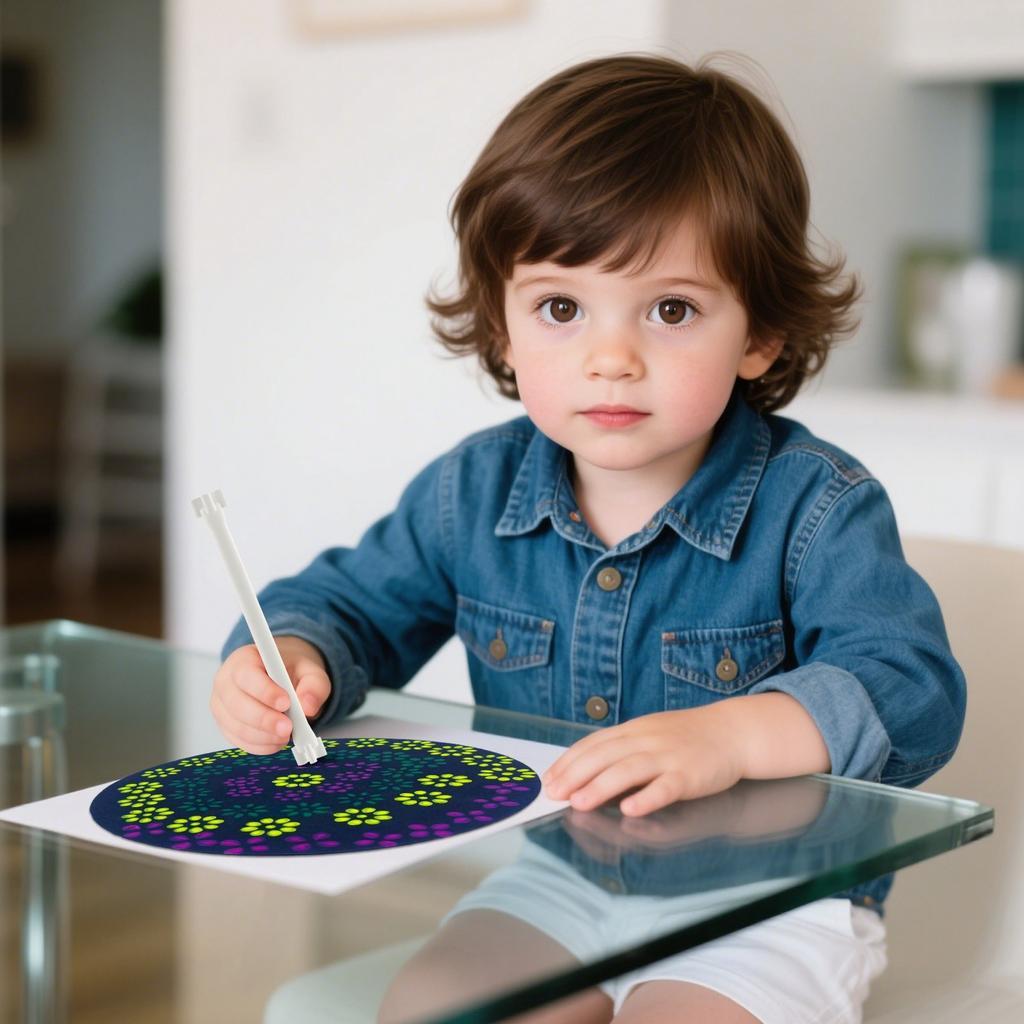 Flower Stippling Tool For Stippling 5 Petal Shaped Double Head Stippling Brushes For Painting, Relief Sculpting, And DIY Crafts