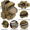 Tactical Backpack for Men Women, Large Waterproof Military Backpack Detachable Molle Backpack Army Assault Pack (Khaki)