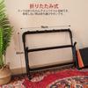 CAHAYA Folding Guitar Holds 5 Compact Storage for and Bass Black Stand, Guitars, Anti-Tip, Acoustic, Electric, Guitars,