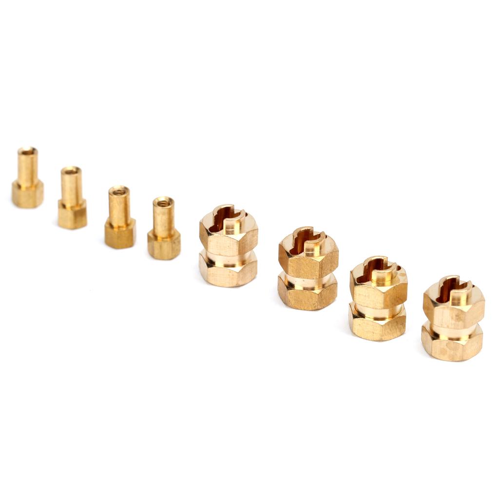 Durable Brass Wheel Hex Extended Adapter for Axial SCX24 90081 124 RC Crawlers Accessories
