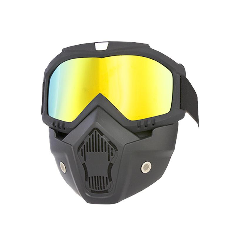 Vintage Face Mask Goggles Unisex Personalized Horror Halloween Skull Motorcycle Retro Goggles