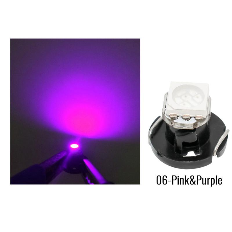 

10 шт. T4.7 T4 5050 SMD светодиодная Neo Wedge Dashboard Instrument Cluster Light Fashion Car Panel Gauge Speedo Dash Bulb 7 Colors#294303