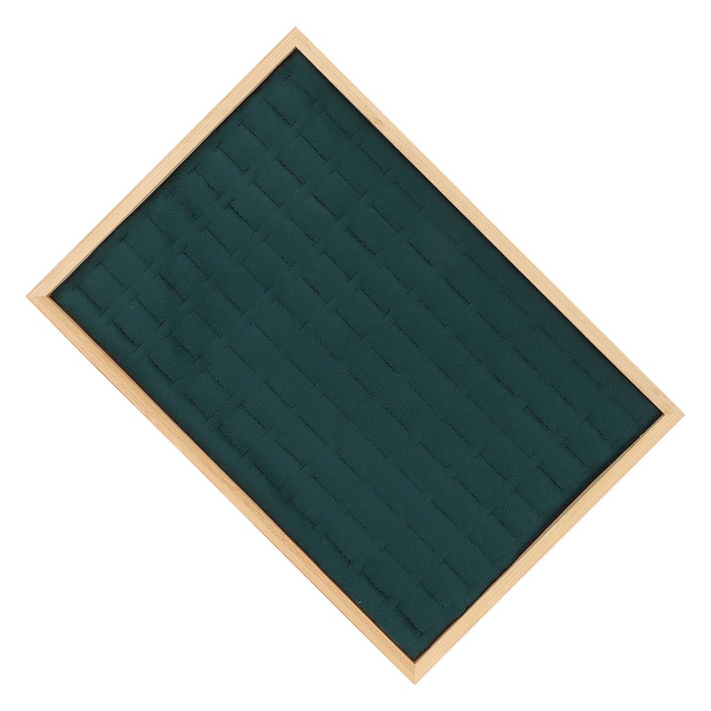 Schmuckschubladen-Organizer Mehrzweck 100 Fächer Ring-Schubladen-Aufbewahrungseinsatz für Juweliergeschäft Messe Grün