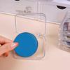 3Pcs Transparent Acrylic Badge Storage Box Set Anime Game Display Case Dustproof Square Organizer for Badges Stationery