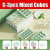Multifunctional Ice Cream Ice Lollipop Molds with Cube Cube Trays for Easy Clean Flexible 2 in 1 ice cubes Container with Lid