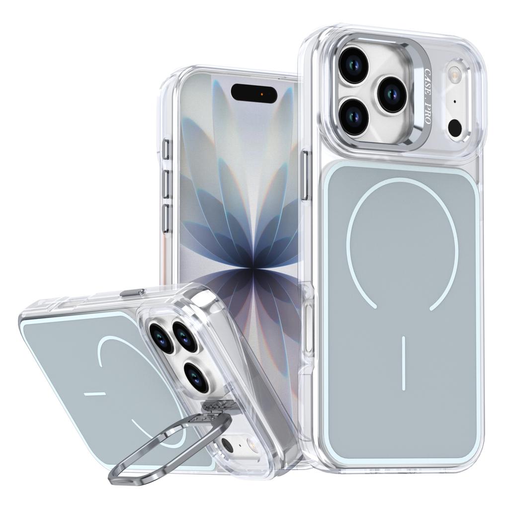 Luxury for Magsafe Magnetic Clear Colorful Border Case For iPhone 17 Pro Max Air 16 15 14 Plus 13 12 11 Wireless Charge Cover