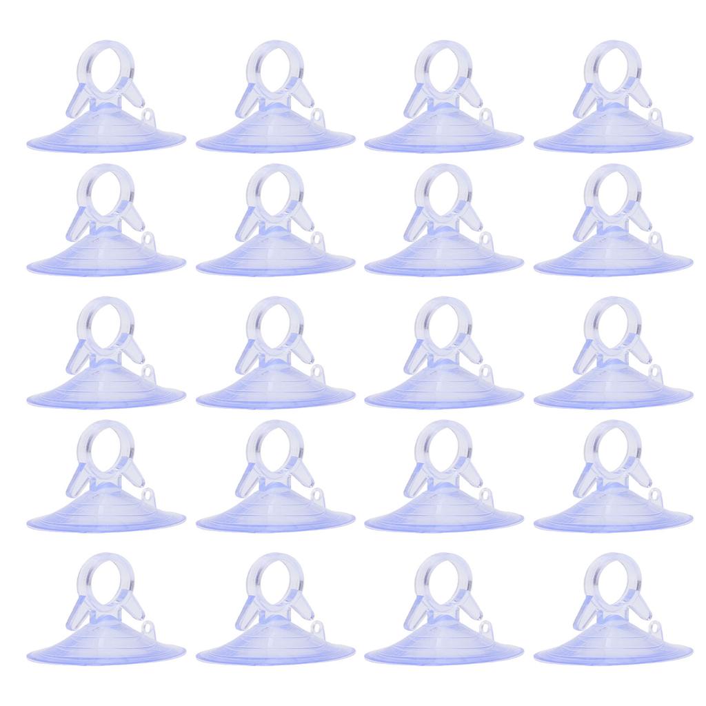 20PCS Car Sun Visor Fixing Suction Cup Rubber Mini Pull Ring Automotive Window Sucker Hook for Car Kitchen Bathroom