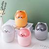 Mini Storage Bin With Lid Garbage Storage Bucket New Wastebasket Desktop  For Home