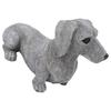 Dog Garden Statues DIY Lifelike Prevent Cracking Resin Dog Statues Home Decor for Courtyard Lawn Dachshund 