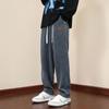 Winter Male Casual Fleece Thermal Trousers Thick Warm Corduroy Sweatpants Men Fleece Liner Drawstring Straight Loose Track Pants