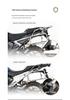 Aluminum Alloy Motorcycle Side Box Set with Tail Wing & Handlebar Mount for R1300GS Rear Rack ADV
